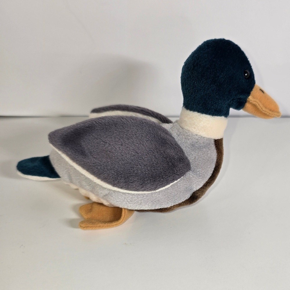 Ty Beanie Baby Jake the Mallard Duck Green Head Bird Plush 1997 Vintage 4199